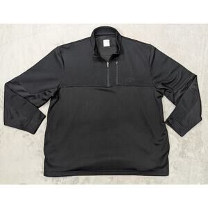 Callaway Men’s Rib Tech Jacket XL Black Opti-Dri 1/4 Zip Golf Pullover